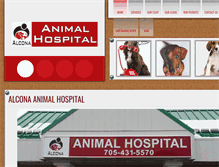 Tablet Screenshot of alconaanimalhospital.com